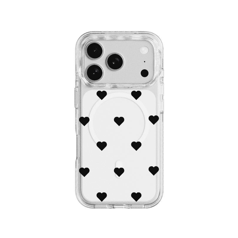 MAGSAFE LAYERS FRAME CASE CLEAR - HEART DOT
