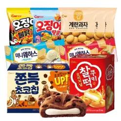 청우 인기과자전/쫀득초코칩/아꾸뿔레/찰떡쿠키오리지널/오징어땅콩/웨하스바닐라/마렝고 등