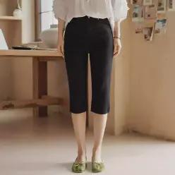 에어리실크 고탄력 리오셀 카프리팬츠