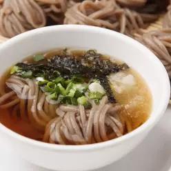 장인의 정통 메밀소바 12인분 세트 (생메밀면 2봉+장국 12봉)