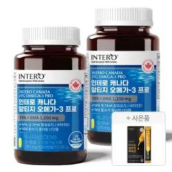 [인테로] 캐나다 알티지 오메가3 프로 60캡슐 X 2통 (4개월분)