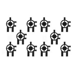 신타스 사니스용 10PCS IN 종이 디스펜서 화장실 수건 홀더 비누 티슈 박스 5