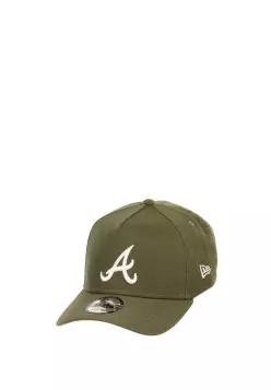 뉴에라 애틀랜타 브레이브스 MLB 새 9포티 에이프레임 스냅백 - 캡 올리브 7483431