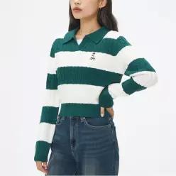 (우디) 케이블 반오픈 크롭 스웨터 (SPKWF12G51-O)