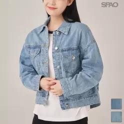 루즈핏 웨스턴 데님 트러커 자켓_SPJEA23G02-T