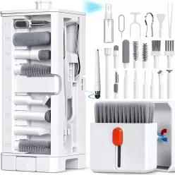 32 in 1 휴대폰 클리닝 키트, 충전 포트 클리너, 스타일러스 펜, SIM 도구, 키보드 브러시, 스피커 아이폰,
