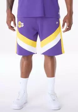 뉴에라 NBA 로스앤젤레스 레이커스 패널 반바지 - 클럽웨어 보라색 7515539