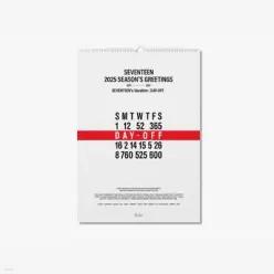 세븐틴 (SEVENTEEN) 2025 WALL CALENDAR /벽걸이 달력 + 벽걸이 달력 튜브 (세븐틴 (SEVENTEEN) 2025 SEASON’S GREETINGS + WALL CALENDAR )