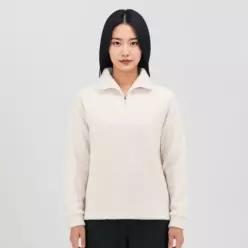 [마운티아]여성 겨울 일상 등산 뽀글이 플리스 긴팔티 몽글집업티셔츠4 1MQTS