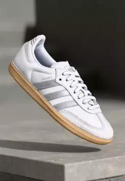 adidas 아디다스 오리지널스 삼바 OG - 운동화 신발 흰색/은색 메탈릭/회색 하나 7457125