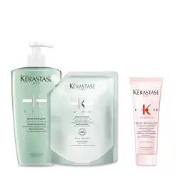 [케라스타즈](강남점)[단독] 세트 스페시픽 방 디발렁 샴푸 1L (본품 500ml +리필 500ml) [지성 두피용]