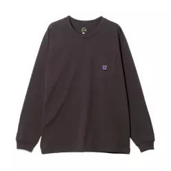 폴리 저지 다크퍼플 남성 긴팔 티셔츠 QV361 DKPURPLE
