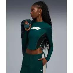 푸마 PUMA F1 레이싱 롱슬리브 코르셋 탑 - 그린 633044-04 370934