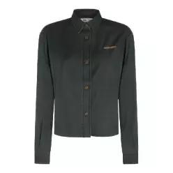 [Q11]미우미우 GWC131SOOO15MPF0002 여성 셔츠 블라우스 BLACK COTTON SHIRT