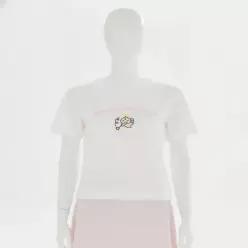 [무료배송] SPAO [다마고치] 엔젤 세미 크롭 반팔 티셔츠(White)_SPRLG37U23