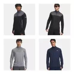 언더아머 UNDERARMOUR 6004963 블랙 핑크블랙 그레이 네이비 4컬러 UA Tech 유틸리티 남성 집 반집업 긴팔