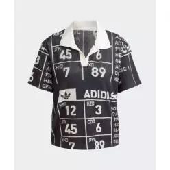 아디다스 ADIDAS (x크세니아)그래픽 타월 폴로 셔츠 - 블랙 IW5667 225319
