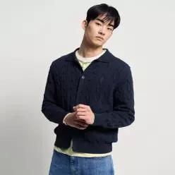 빈폴 멘 케이블 칼라넥 카디건 - 네이비 BC615AC13R Q7R3S8T1 A5B8C3D1