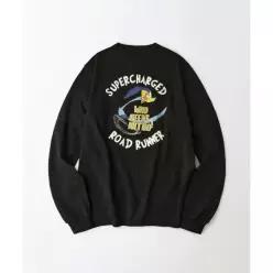 매장정품 아웃스탠딩 OUTSTANDING [LOONEY TUNES] LONG SLEEVE(ROAD RUNNER)_BLACK OS26SSLS10BK 310012
