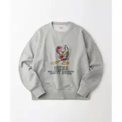 매장정품 아웃스탠딩 OUTSTANDING [LOONEY TUNES] SWEAT(BOXER DAFFY DUCK)_3%MELANGE GRAY OS26SSSW153M 3