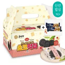 [품질보장] 호정가 초코약과세트 1KG + 하루단백질바 2개입 덤