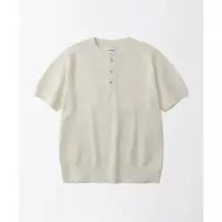 매장정품 아웃스탠딩 OUTSTANDING HS HENLEY NECK KNIT_IVORY OS26SSKN14IV 309879
