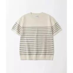매장정품 아웃스탠딩 OUTSTANDING HS CREW NECK STRIPE KNIT_IVORYGRAY OS26SSKN11IVGY 309868