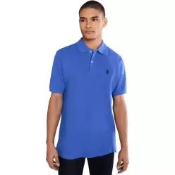 US POLO ASSN USPA 남성 반팔 폴로 티셔츠 카라티 Solid Cotton 피케 + 스몰 포니 43197