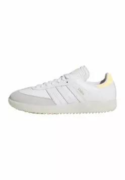 adidas 아디다스 골프 오리지널스 삼바 럭스 - 골프화 (스파이크 없음) 클라우드 화이트 아이스 탠저린 오