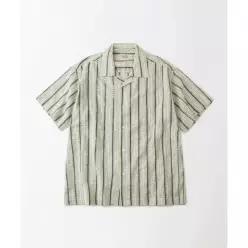 매장정품 아웃스탠딩 OUTSTANDING EMBROIDERY OPEN COLLAR HALF SHIRT_IVORY OS26SSHS14IV 309742