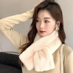 밍크 넥워머 퍼목도리 털목도리 스카프 부드러운 캐쥬얼머플러 여자친구선물 핑크그레이