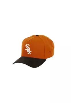 뉴에라 시카고 화이트삭스 MLB 창단 기념 사이드 패치 9포티 A-프레임 스냅백 - 캡 오렌지 7481550