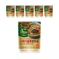CJ 비비고 시래기듬뿍장터국 500g, 6개