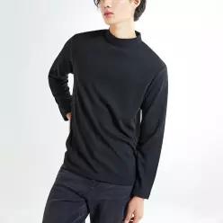 [스파오][스파오] 루즈핏 모크넥 긴팔티 (SPLWE49M02-K)