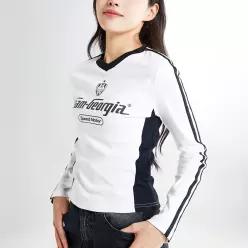[스파오][스파오] (ATHLETIC) GEORGIA 크롭 긴팔티 (SPLWE49G41-K)