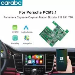 포르쉐 PCM3.1 파나메라 카이엔 카이맨 마칸 박스터 911 991 718용 CARABC 무선 카플레이 안드로이드 오토