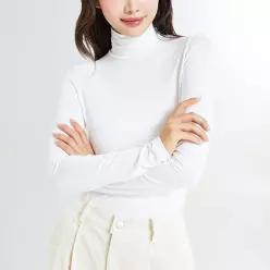 [스파오][스파오] [소프트비스코스] 터틀넥 긴팔티 (SPLWE4TG03-K)
