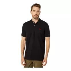 US POLO ASSN USPA 남성 반팔 폴로 티셔츠 카라티 Solid Cotton 피케 + 스몰 포니 42802
