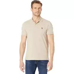 US POLO ASSN USPA 남성 반팔 폴로 티셔츠 카라티 Solid Cotton 피케 + 스몰 포니 42800