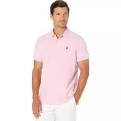 US POLO ASSN USPA 남성 반팔 폴로 티셔츠 카라티 Solid Interlock 428000