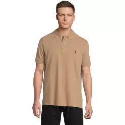 US POLO ASSN USPA 남성 반팔 폴로 티셔츠 카라티 Solid Cotton 피케 + 스몰 포니 42799