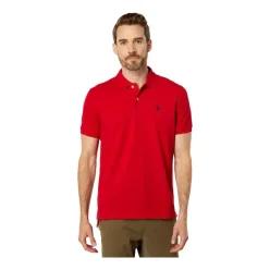 US POLO ASSN USPA 남성 반팔 폴로 티셔츠 카라티 Solid Cotton 피케 + 스몰 포니 42802