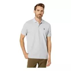 US POLO ASSN USPA 남성 반팔 폴로 티셔츠 카라티 Solid Cotton 피케 + 스몰 포니 42801