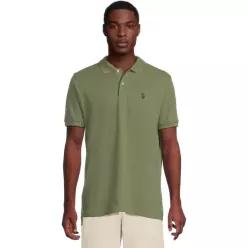 US POLO ASSN USPA 남성 반팔 폴로 티셔츠 카라티 Solid Cotton 피케 + 스몰 포니 43138
