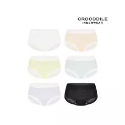 [백화점 정품] 크로커다일 이너웨어 여성속옷 에센셜 에어리 링클 올데이패키지팬티6종 CDI029(APT)