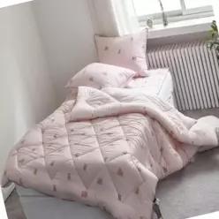 싱글세트 차렵이불 모달이불 침대패드 이불베개 핑크