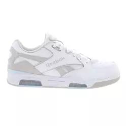 Reebok 리복 BB 4500 DMX 남성용 흰색 가죽 끈 조깅화 신발 - 안개 회색 유리 블루, 중간 7485055