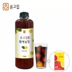 [+레몬자몽즙 14포 증정] 윤고집 하동 황매실청 1100g