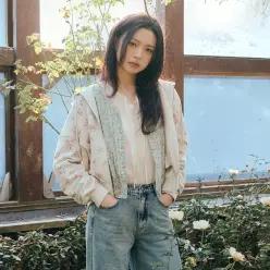 [백화점 정품] 써스데이아일랜드 [KiiiKiii ] 플라워 후드 집업(T262MST137W)