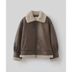 FABREGAT 라칸 B-3 무스탕 자켓 빈티지 브라운 3626714